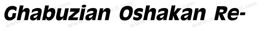 Ghabuzian Oshakan Re字体转换